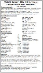 Weight Gainer Protein (Mass Gainer)