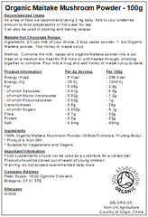 Organic Maitake Mushroom Powder