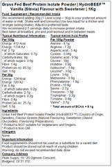 Grass Fed Hydrolysed Beef Protein Isolate 95% - HydroBEEF™