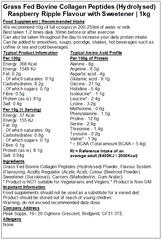 Grass Fed Collagen Protein Powder Hydrolysed (Bovine Type 1) - 90% Protein