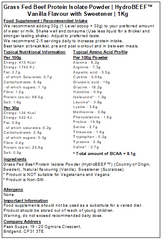 Grass Fed Hydrolysed Beef Protein Isolate 95% - HydroBEEF™