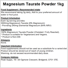 Magnesium Taurate Powder