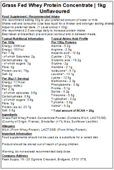 Whey Protein Concentrate 80% - Grass Fed