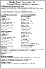 Micellar Casein Concentrate Protein Powder