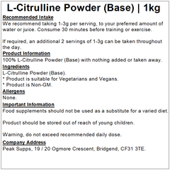 L-Citrulline Powder (Base)