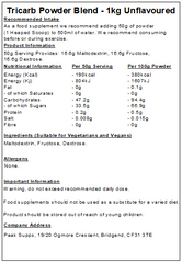 Tri Carb Powder - Triple Carbohydrate (Maltodextrin, Dextrose & Fructose)