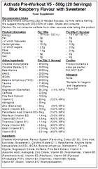 Activate Pre Workout v5