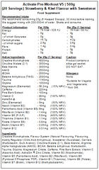 Activate Pre Workout v5