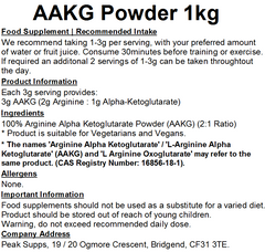 AAKG Arginine Alpha Ketoglutarate (2:1) Powder