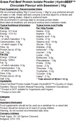 Grass Fed Hydrolysed Beef Protein Isolate 95% - HydroBEEF™