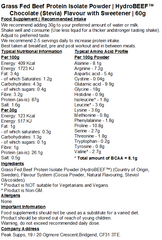 Grass Fed Hydrolysed Beef Protein Isolate 95% - HydroBEEF™