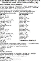 Grass Fed Hydrolysed Beef Protein Isolate 95% - HydroBEEF™