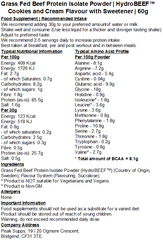 Grass Fed Hydrolysed Beef Protein Isolate 95% - HydroBEEF™