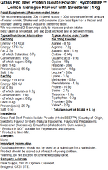 Grass Fed Hydrolysed Beef Protein Isolate 95% - HydroBEEF™