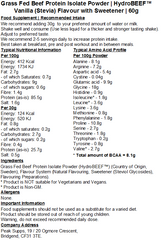 Grass Fed Hydrolysed Beef Protein Isolate 95% - HydroBEEF™