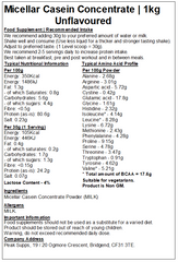 Micellar Casein Concentrate Protein Powder