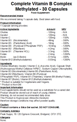 Complete Vitamin B Complex - Methylated Capsules (Pure)