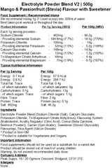 Electrolyte Powder Blend V2 (Calcium, Magnesium, Potassium & Sodium)