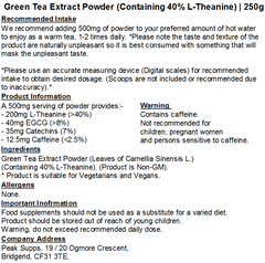 Green Tea Extract Providing 40% L-Theanine Powder