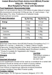 iBCAA Powder 2:1:1 (Instant BCAA) Vegan