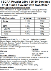 iBCAA Powder 2:1:1 (Instant BCAA) Vegan