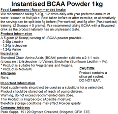 iBCAA Powder 2:1:1 (Instant BCAA) Vegan