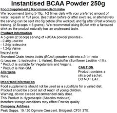iBCAA Powder 2:1:1 (Instant BCAA) Vegan