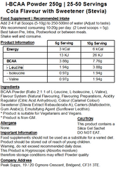 iBCAA Powder 2:1:1 (Instant BCAA) Vegan
