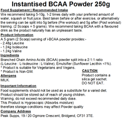 iBCAA Powder 2:1:1 (Instant BCAA) Vegan