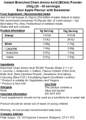 iBCAA Powder 2:1:1 (Instant BCAA) Vegan