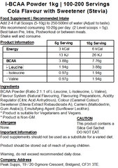 iBCAA Powder 2:1:1 (Instant BCAA) Vegan