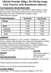 iBCAA Powder 2:1:1 (Instant BCAA) Vegan