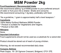 MSM Powder