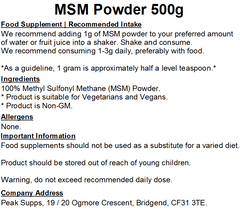 MSM Powder