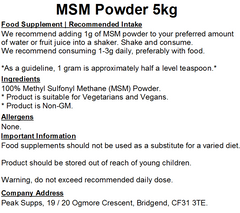 MSM Powder