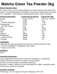 Matcha Green Tea Powder