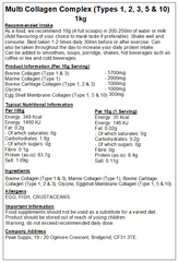 Multi Collagen Complex Powder (Types 1, 2, 3, 5 & 10)