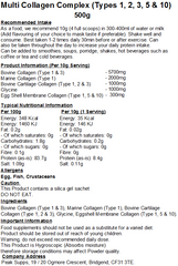 Multi Collagen Complex Powder (Types 1, 2, 3, 5 & 10)