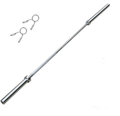 Olympic Barbell 7ft 20kg - Chrome with 2 Quick Release Spring Collars