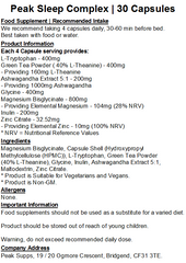 Peak Sleep Complex Capsules