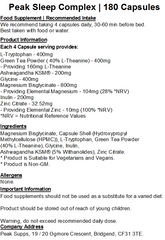 Peak Sleep Complex Capsules