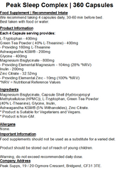 Peak Sleep Complex Capsules