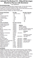 Activate Pre Workout v5