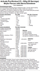 Activate Pre Workout v5