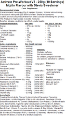 Activate Pre Workout v5