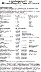 Activate Pre Workout v5