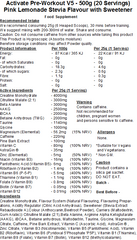 Activate Pre Workout v5