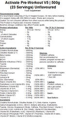 Activate Pre Workout v5