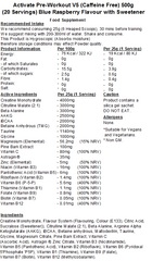 Activate Pre Workout v5 (Caffeine & Stimulant Free)