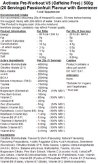 Activate Pre Workout v5 (Caffeine & Stimulant Free)